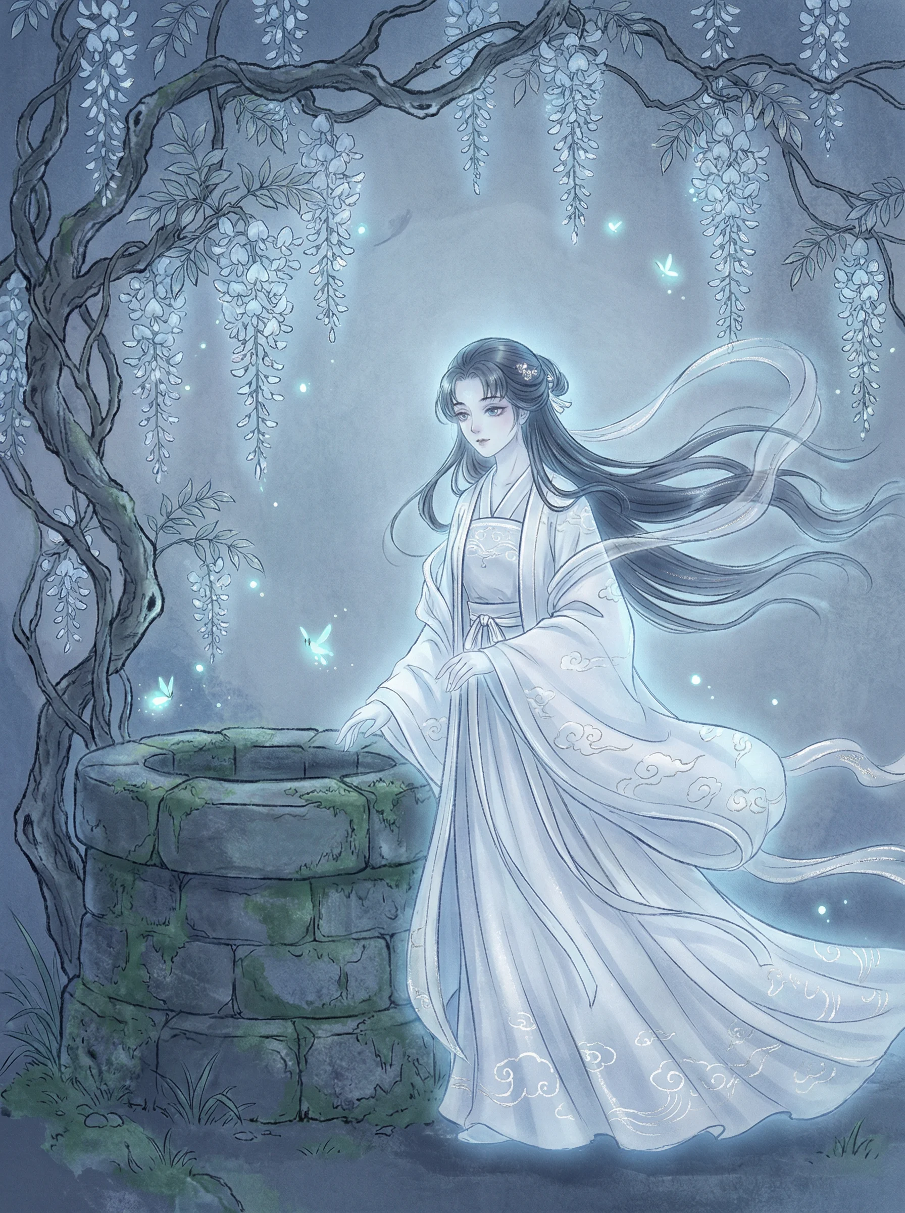 聂小倩 - 黑衣人迅雷 聊斋女鬼动漫角色